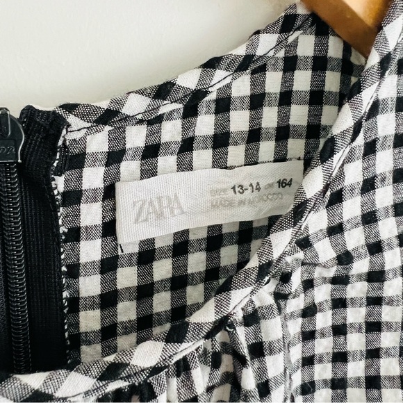 Zara Kids Gingham Wide Leg Jumpsuit - Picture 4 of 8